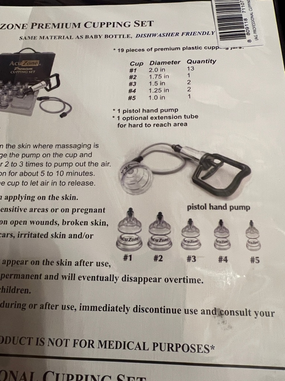 K. S. Choi Corp. Acu Zone Premium Cupping Set - Picture 12 of 13